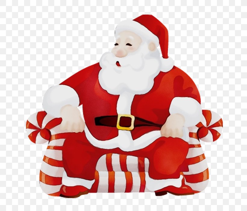 Santa Claus, PNG, 700x700px, Watercolor, Christmas, Christmas Eve, Christmas Ornament, Paint Download Free