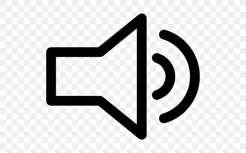 Symbol, PNG, 512x512px, Sound, Area, Black And White, Brand, Loudspeaker Download Free
