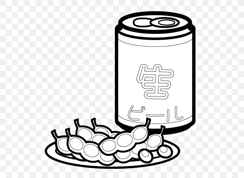 Beer Edamame Illustration Clip Art Text, PNG, 600x600px, Beer, Beer Stein, Black And White, Bottle, Brand Download Free