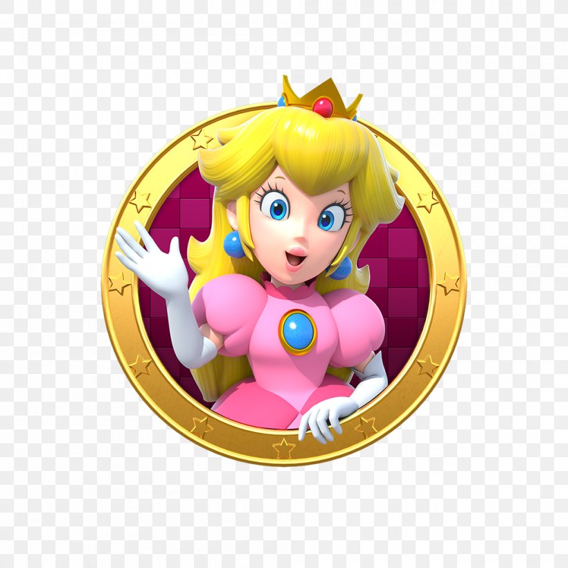 Mario Party Star Rush Princess Peach Rosalina Princess Daisy, PNG, 1000x1000px, Mario Party Star Rush, Christmas Ornament, Fictional Character, Figurine, Mario Download Free