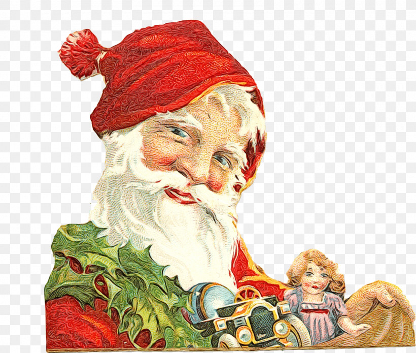 Santa Claus, PNG, 1600x1358px, Watercolor, Beard, Christmas, Christmas Stocking, Facial Hair Download Free