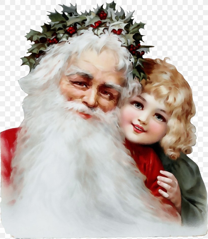Santa Claus, PNG, 1389x1600px, Watercolor, Christmas, Christmas Eve, Christmas Ornament, Holiday Download Free