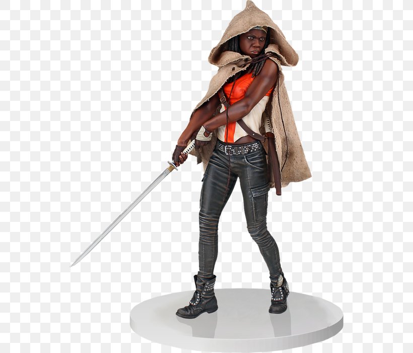 The Walking Dead: Michonne Rick Grimes Figurine Maggie Greene, PNG, 545x700px, Michonne, Action Figure, Action Toy Figures, Character, Drama Download Free