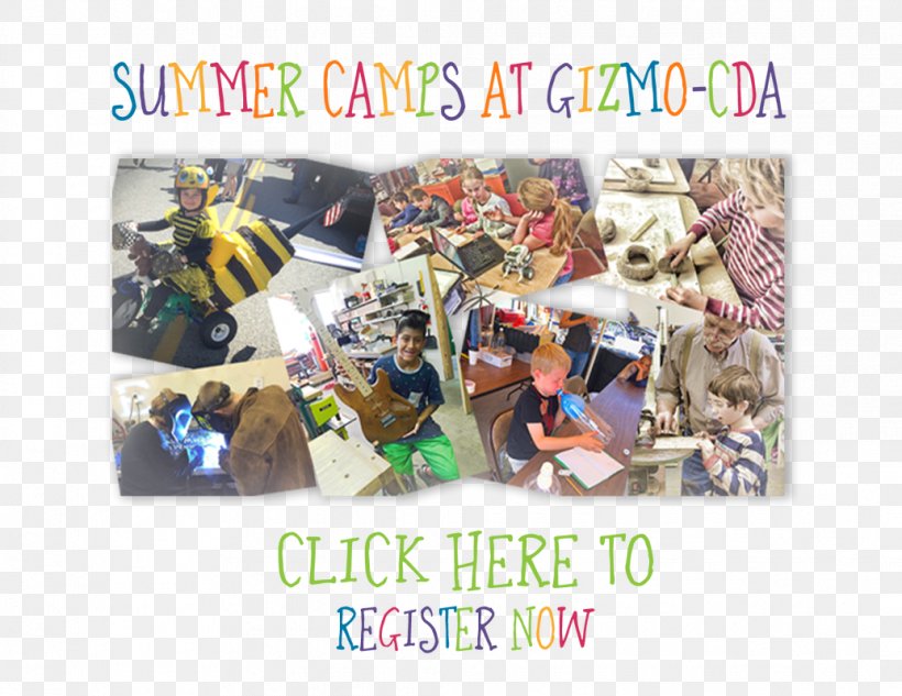 Gizmo: Coeur D'Alene's Makerspace Summer Camp Toy Plastic, PNG, 1035x800px, Summer Camp, Artist, Collage, Hackerspace, Imagination Download Free