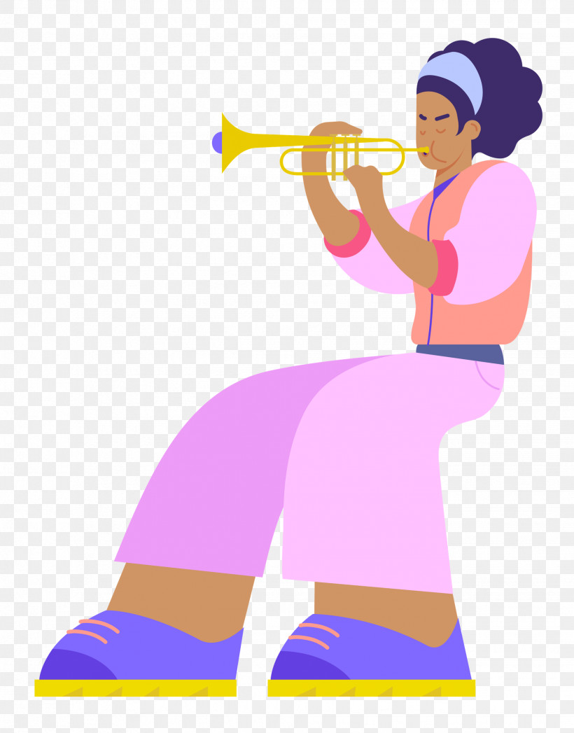 Playing The Trumpet Music, PNG, 1957x2500px, Music, Arm Cortexm, Cartoon, Clothing, Human Download Free