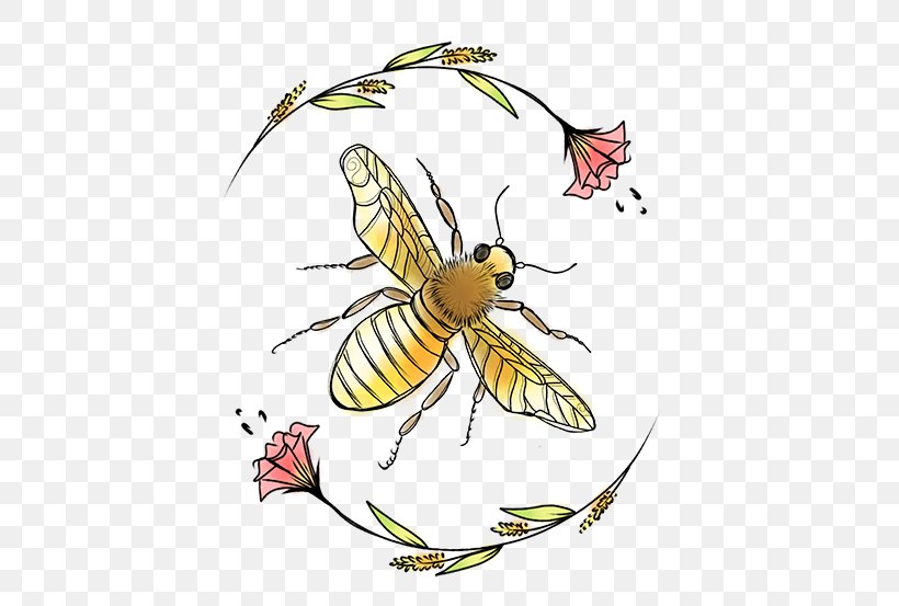 Honey Bee Butterfly 2M, PNG, 500x553px, Honey Bee, Arthropod, Artwork, Bee, Butterflies And Moths Download Free