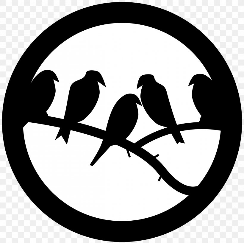 Bird Badge Clip Art, PNG, 2410x2400px, Bird, Artwork, Badge, Beak, Black And White Download Free