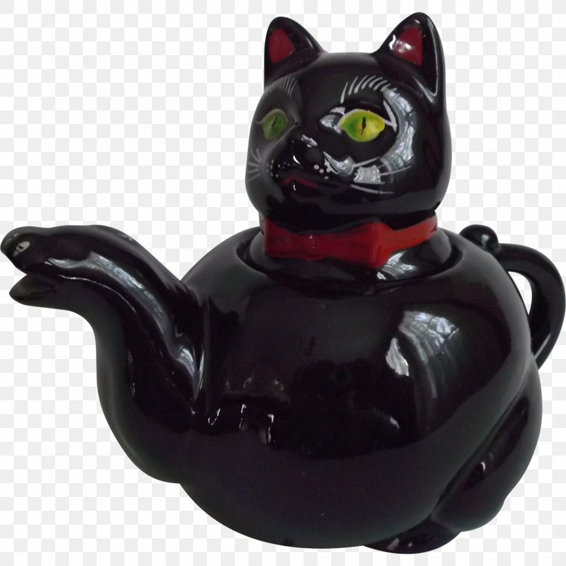 Black Cat Teapot Green Tea Black Tea, PNG, 1465x1465px, Black Cat, Biscuits, Black Tea, Bow Tie, Carnivoran Download Free