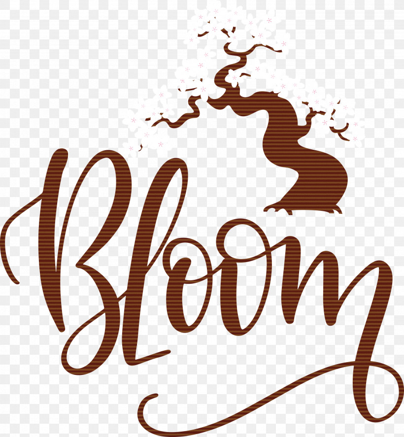 Bloom Spring, PNG, 2772x3000px, Bloom, Calligraphy, Camping, Flower, Logo Download Free