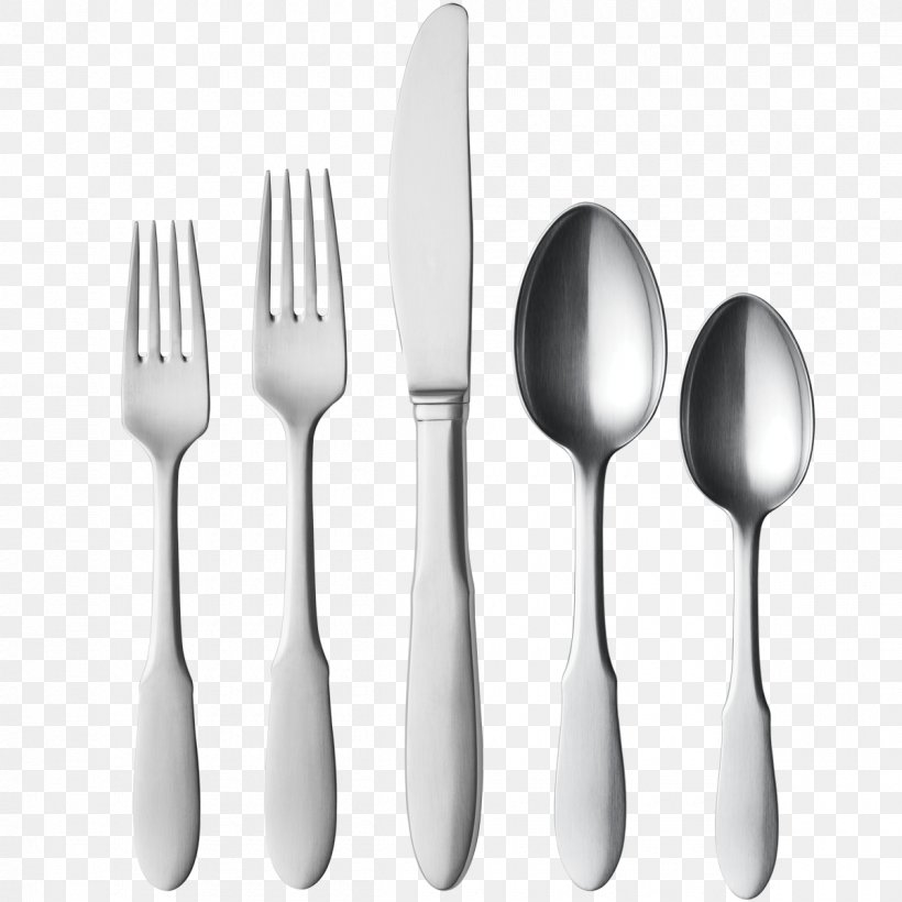 Fork Cutlery Teaspoon Knife, PNG, 1200x1200px, Fork, Black And White, Cutlery, Designer, Georg Jensen Download Free