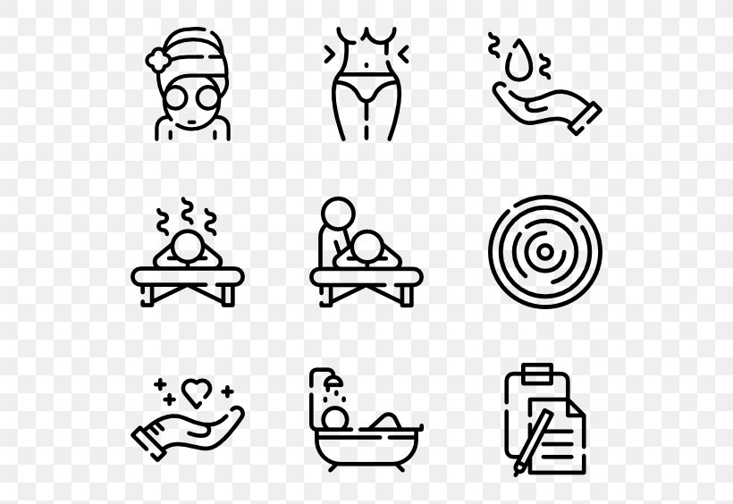 Spa Massage, PNG, 600x564px, Massage, Area, Art, Background Process, Black Download Free
