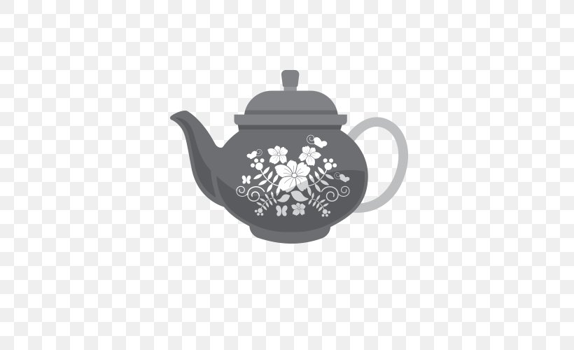 Teapot Kettle, PNG, 500x500px, Teapot, Black And White, Brand, Chinoiserie, Cup Download Free