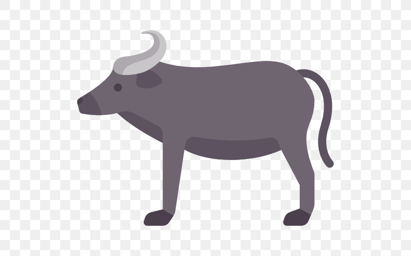 Cattle Water Buffalo Vector Graphics Illustration, PNG, 512x512px, Cattle, Animal Figure, Bovine, Buffalo, Bull Download Free