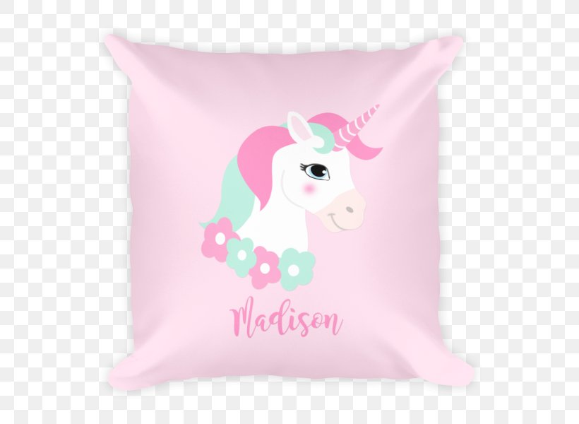 Throw Pillows Cushion Bolster Unicorn, PNG, 600x600px, Pillow, Bolster, Child, Cushion, Fictional Character Download Free