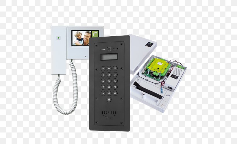 Access Control System Video Door-phone Intercom, PNG, 500x500px, Access Control, Building, Cabinetry, Computer Monitors, Door Download Free