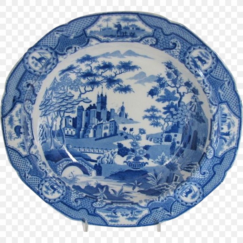 Plate Blue And White Pottery Spode Porcelain Saucer, PNG, 844x844px, Plate, Antique, Blue, Blue And White Porcelain, Blue And White Pottery Download Free