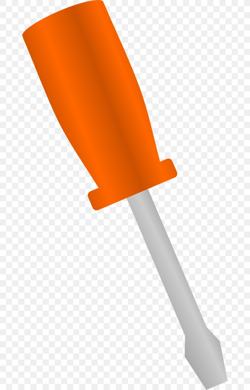 Screwdriver Stock.xchng Tool Clip Art Vector Graphics, PNG, 674x1280px, Screwdriver, Bolt, Orange, Screw, Spanners Download Free