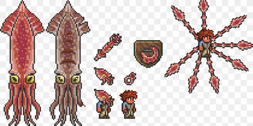Terraria Boss The Binding Of Isaac Video Game Mob, PNG, 840x420px, Terraria, Animal Figure, Binding Of Isaac, Boss, Cold Weapon Download Free
