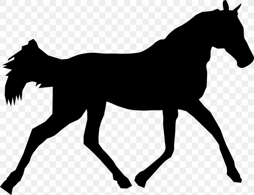 Horse Pony Silhouette Clip Art, PNG, 2725x2087px, Horse, Black And White, Bridle, Colt, Decal Download Free
