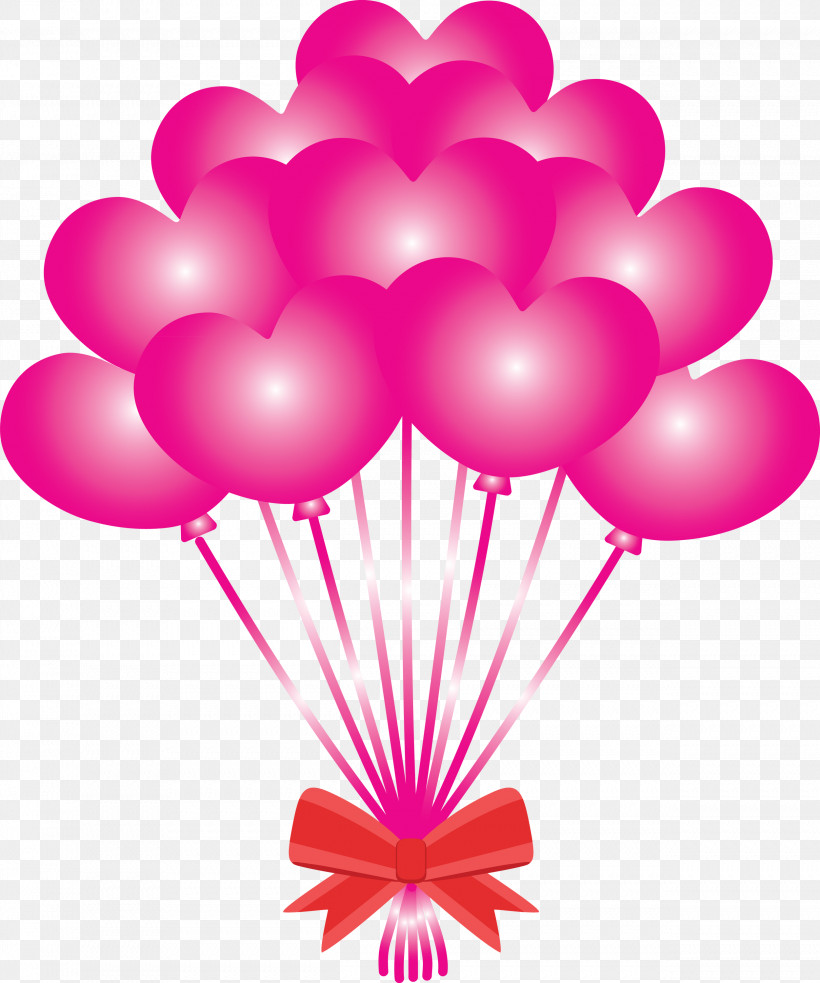 Balloon, PNG, 2501x3000px, Balloon, Heart, Magenta, Party Supply, Pink Download Free