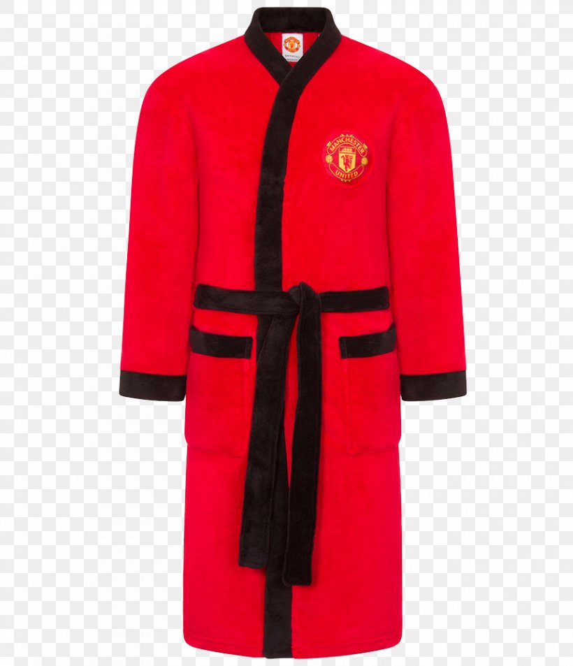 Bathrobe Manchester United F.C. Slipper Coat, PNG, 860x1000px, Robe, Adidas, Bathrobe, Coat, Cotton Download Free