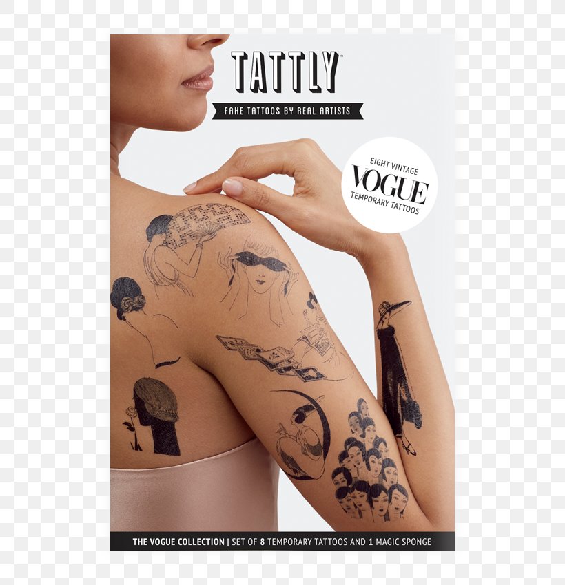 Abziehtattoo Vogue Magazine Tattly, PNG, 600x850px, Watercolor, Cartoon, Flower, Frame, Heart Download Free