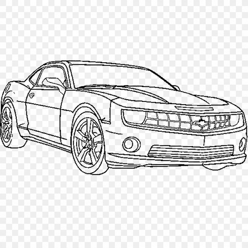 Chevrolet Camaro Car MINI Cooper, PNG, 1000x1000px, Chevrolet Camaro, Artwork, Automotive Design, Automotive Exterior, Black And White Download Free