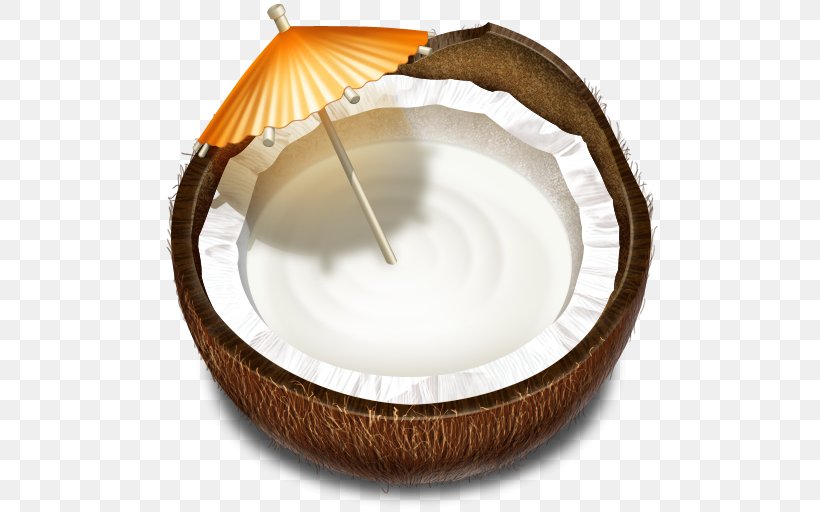 Coconut Water Kiwifruit ICO Icon, PNG, 512x512px, Coconut Water, Apple Icon Image Format, Coconut, Drink, Food Download Free