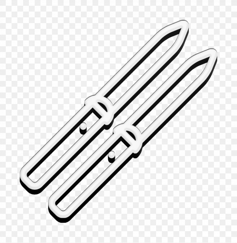 Linear Detailed Travel Elements Icon Ski Icon, PNG, 984x1010px, Linear Detailed Travel Elements Icon, Angle, Black, Black And White, Computer Hardware Download Free