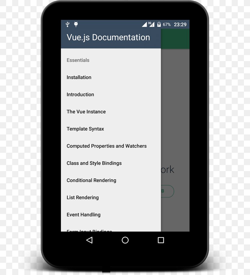 Smartphone Vue.js Feature Phone Download, PNG, 719x900px, Smartphone, Android, Communication Device, Comparison Of E Book Readers, Documentation Download Free