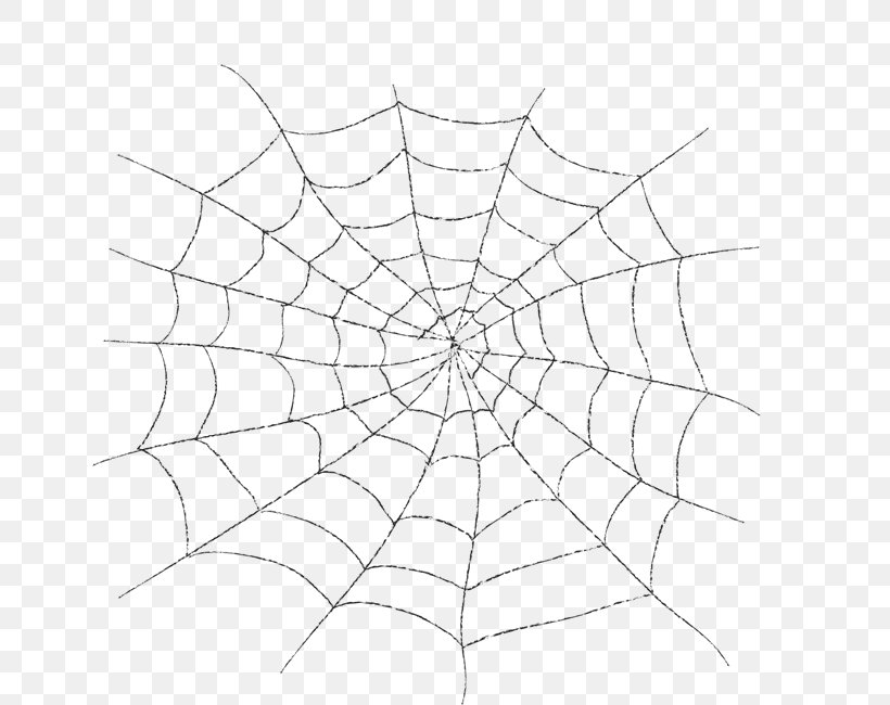 Spider Web Spider Silk Transparency And Translucency Clip Art, PNG, 650x650px, Spider, Angulate Orbweavers, Arachnid, Area, Black And White Download Free