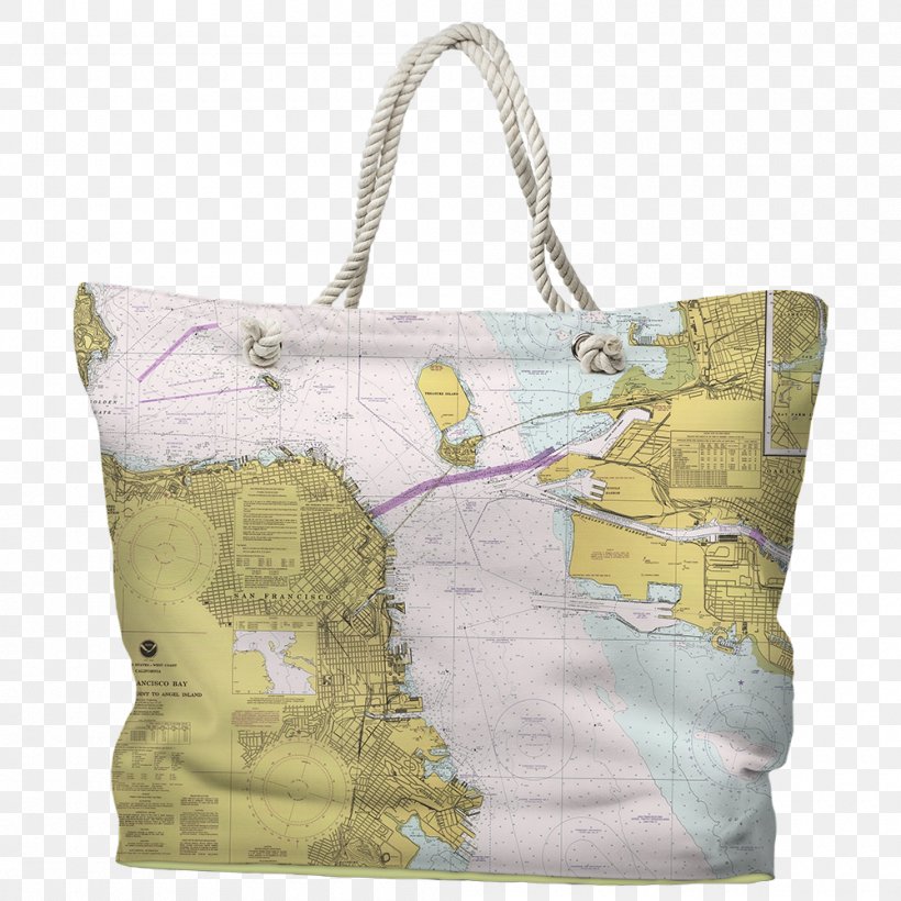 Tote Bag Nautical Chart Handbag, PNG, 1000x1000px, Tote Bag, Annapolis, Bag, Chart, Flower Download Free