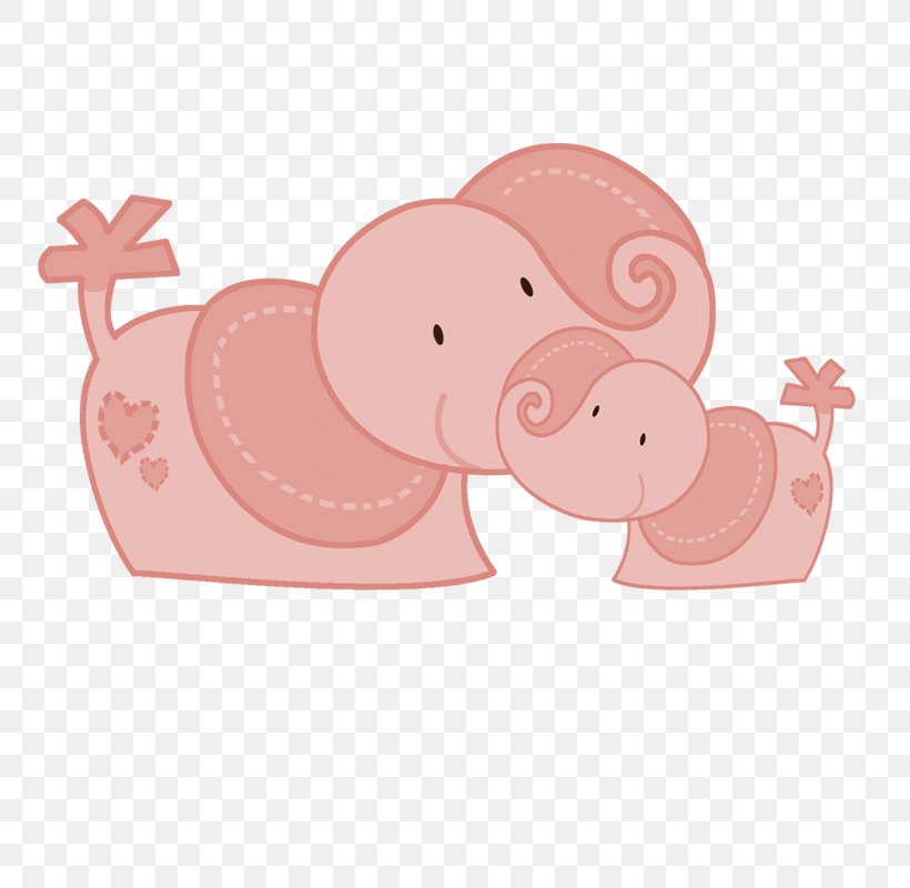 Cartoon Elephant, PNG, 800x800px, Cartoon, Elephant, Elephants And Mammoths, Heart, Mammal Download Free