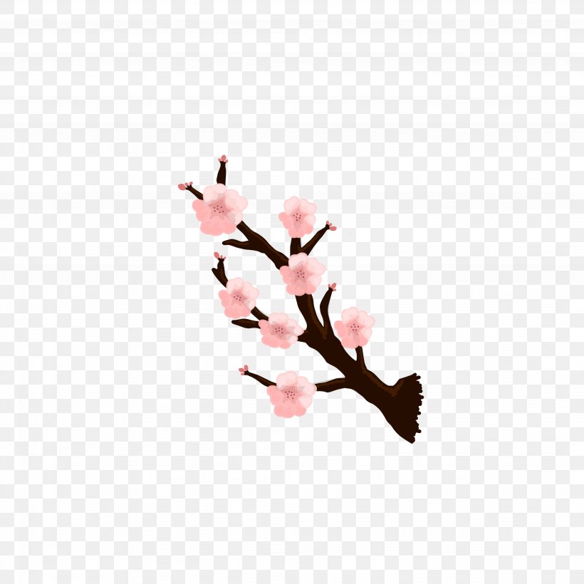 Cherry Blossom DeviantArt Drawing Digital Art, PNG, 4096x4096px, Cherry Blossom, Art, Autodesk Sketchbook Pro, Blossom, Branch Download Free