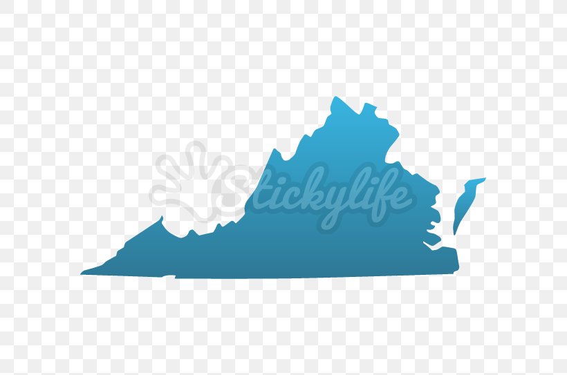 Virginia Map Royalty-free, PNG, 587x543px, Virginia, Aqua, Decal, Democratic Party, Electoral District Download Free