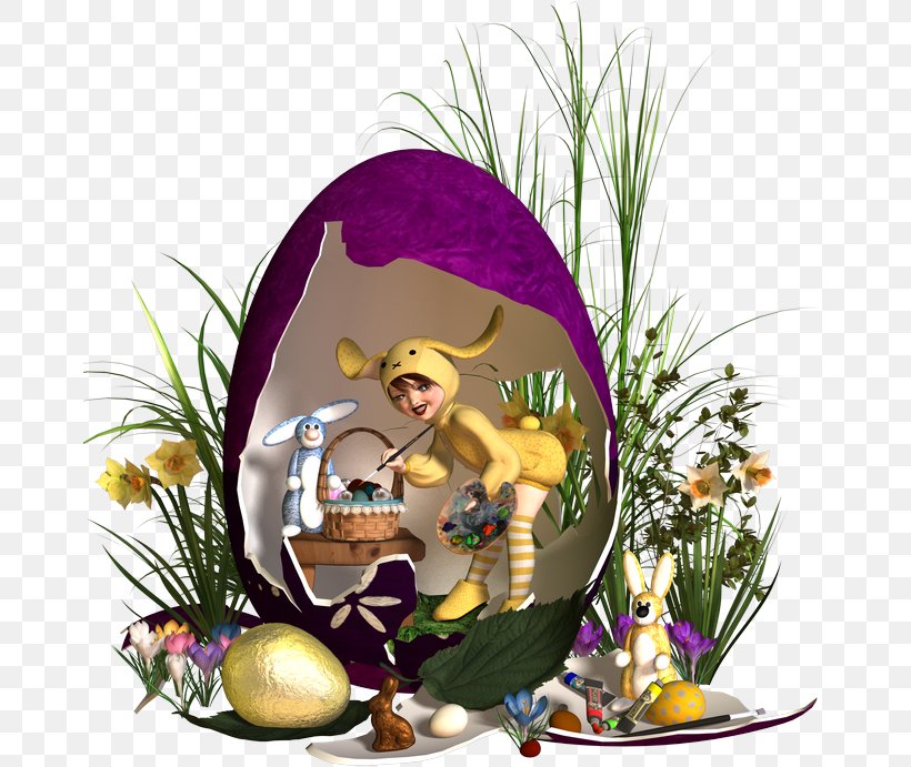 Easter Egg Easter Bunny Hare, PNG, 670x691px, Easter Egg, Balloon, Basket, Easter, Easter Bunny Download Free