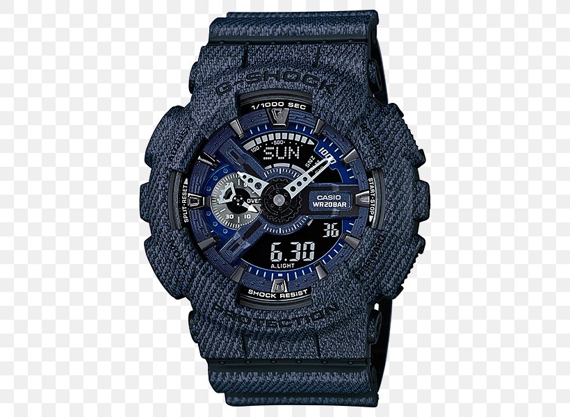 G-Shock Shock-resistant Watch Denim Casio, PNG, 500x600px, Gshock, Analog Watch, Brand, Casio, Clock Download Free