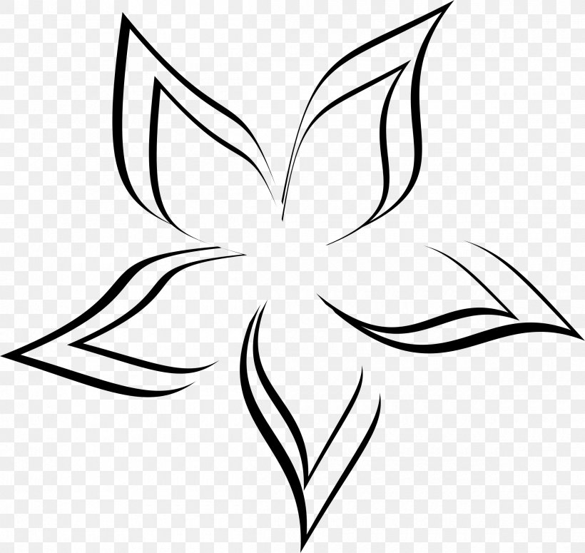 Petal Drawing Flower Clip Art, PNG, 2400x2270px, Petal, Area, Artwork, Black, Black And White Download Free