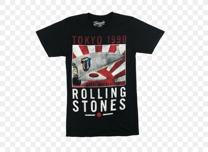T-shirt Live At The Tokyo Dome The Rolling Stones Top, PNG, 600x600px, Tshirt, Active Shirt, Black, Brand, Clothing Download Free