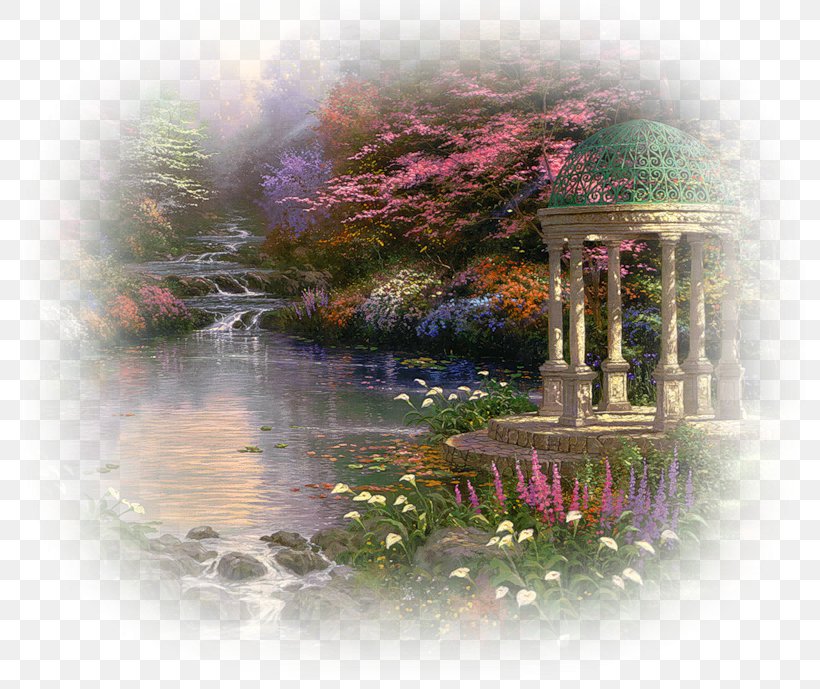 The Garden Of Prayer Thomas Kinkade Painter Of Light Painting The Light Of Peace, PNG, 800x689px, Garden Of Prayer, Art, Artist, Canvas, Canvas Print Download Free