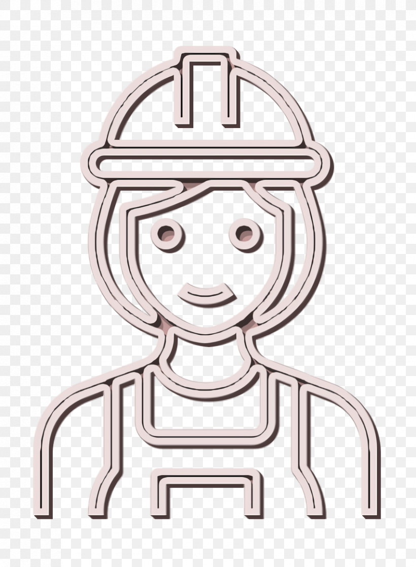 Builder Icon Occupation Woman Icon, PNG, 852x1160px, Builder Icon, Cartoon, Finger, Head, Line Download Free