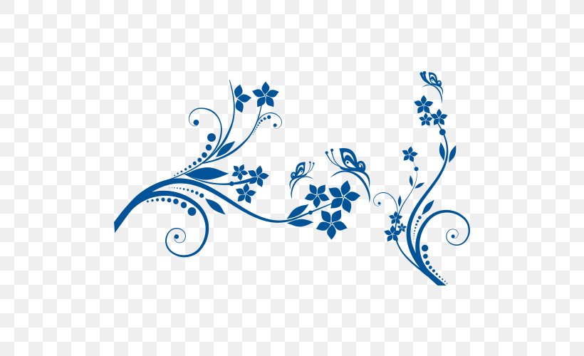 Flower Drawing Blue Huawei Honor 8 Lite Clip Art, PNG, 500x500px, Flower, Arabesque, Area, Blue, Branch Download Free