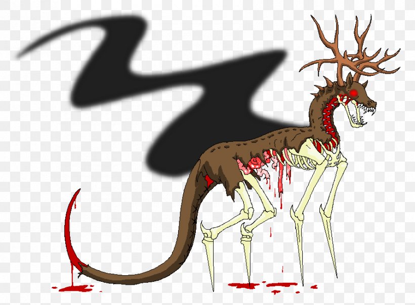 Reindeer Antler Demon Drawing, PNG, 890x656px, Reindeer, Antler, Art, Costume, Deer Download Free