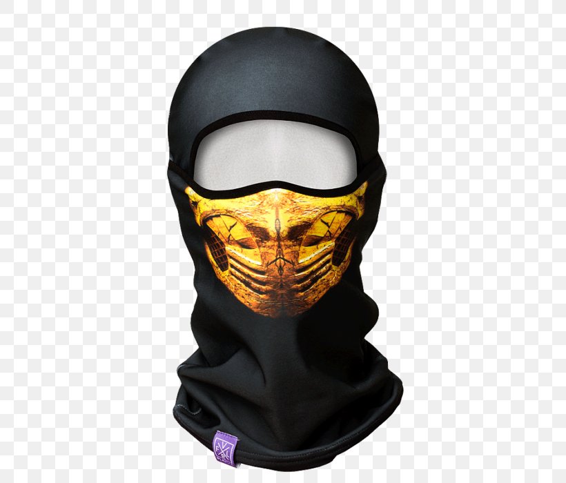 Scorpion Balaclava Mortal Kombat X Mask Kerchief, PNG, 700x700px, Scorpion, Balaclava, Cap, Face, Fatality Download Free