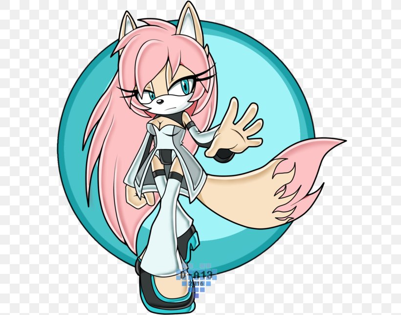 Sonic The Hedgehog Tails Knuckles The Echidna Fennec Fox Character, PNG, 600x644px, Watercolor, Cartoon, Flower, Frame, Heart Download Free