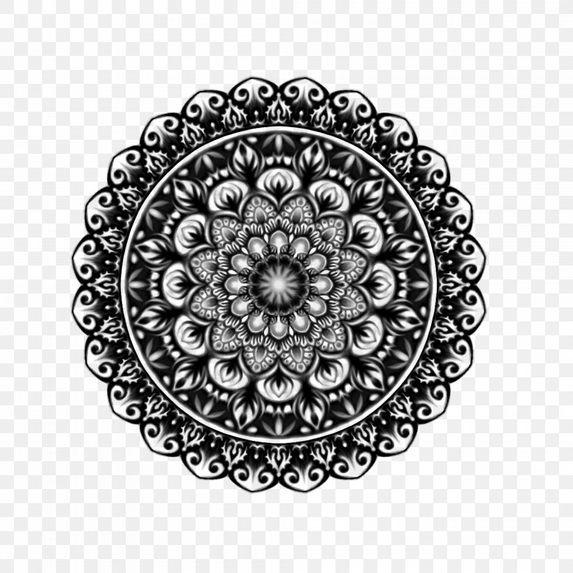 Coloring Book Vector Graphics Mandala Illustration Halal, PNG, 4000x4000px, Coloring Book, Black And White, Book, Doodle, Drawing Download Free