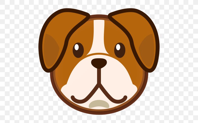 Dog Puppy Smiley Face Clip Art, PNG, 512x512px, Dog, Carnivoran, Dog Breed, Dog Like Mammal, Emoji Download Free