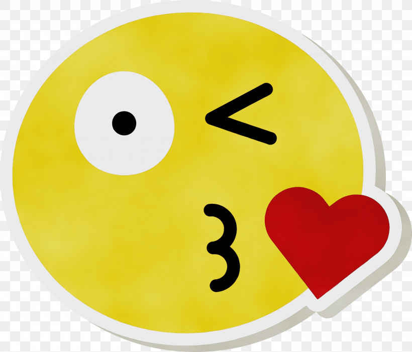 Smiley Yellow Meter, PNG, 3000x2567px, Emoji, Meter, Paint, Smiley, Watercolor Download Free