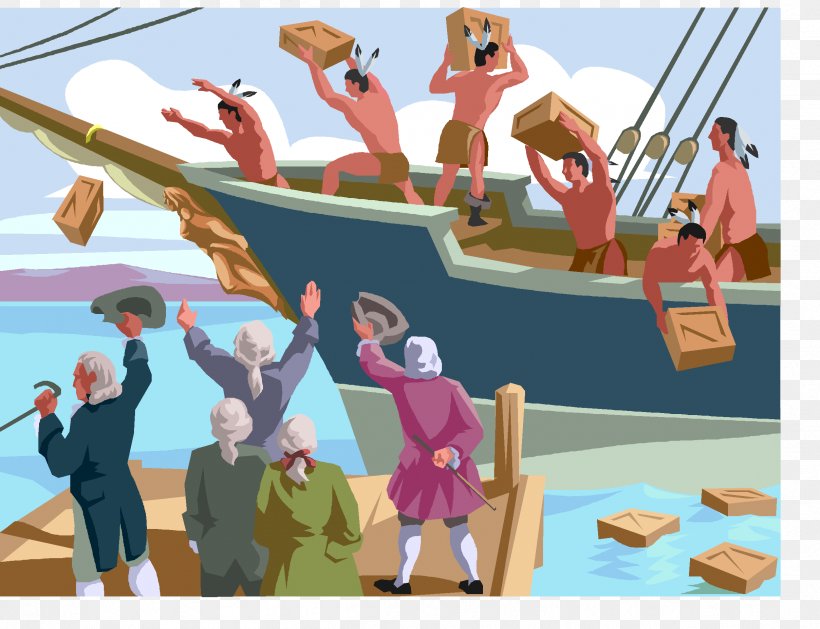 Boston Tea Party American Revolution Thirteen Colonies Samuel Adams, PNG, 2416x1855px, Boston Tea Party, American Revolution, American Revolutionary War, Art, Cartoon Download Free