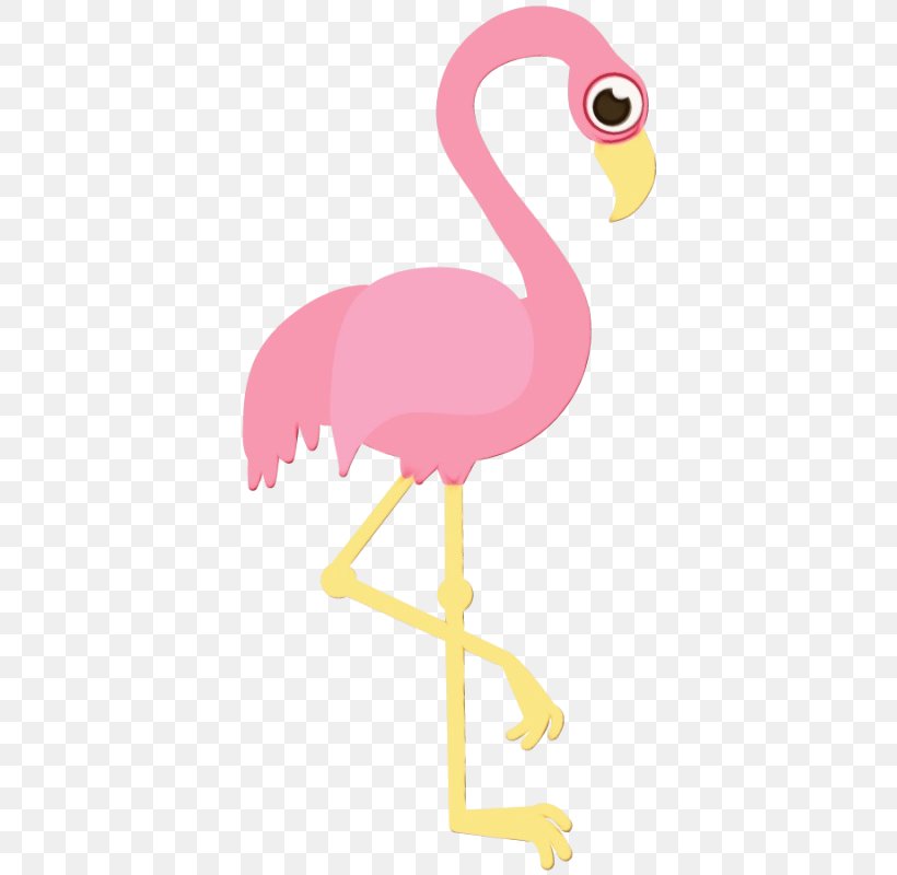 Flamingo, PNG, 402x800px, Watercolor, Beak, Bird, Flamingo, Flightless Bird Download Free
